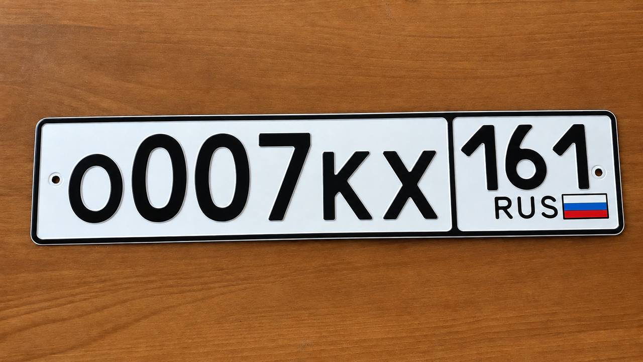 Купить красивый гос номер О007КХ регион 161