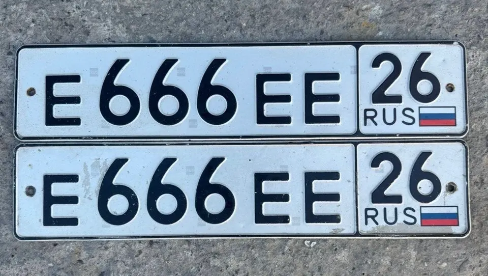 Купить красивый гос номер Е666ЕЕ регион 26