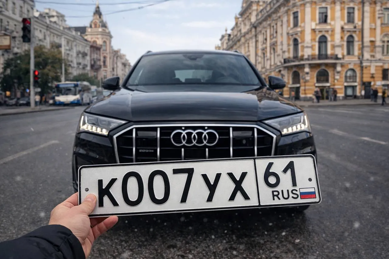 Купить красивый гос номер К007УХ регион 61