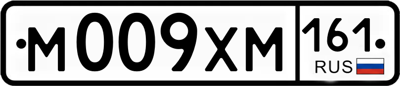 Госномер М009ХМ 161